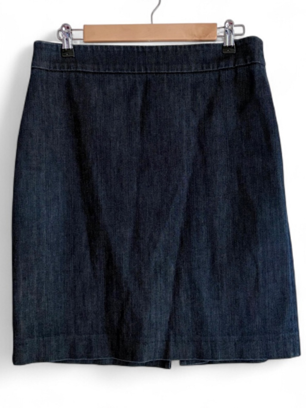 J. Crew Dark Blue Cotton Denim Pencil Skirt Size 10